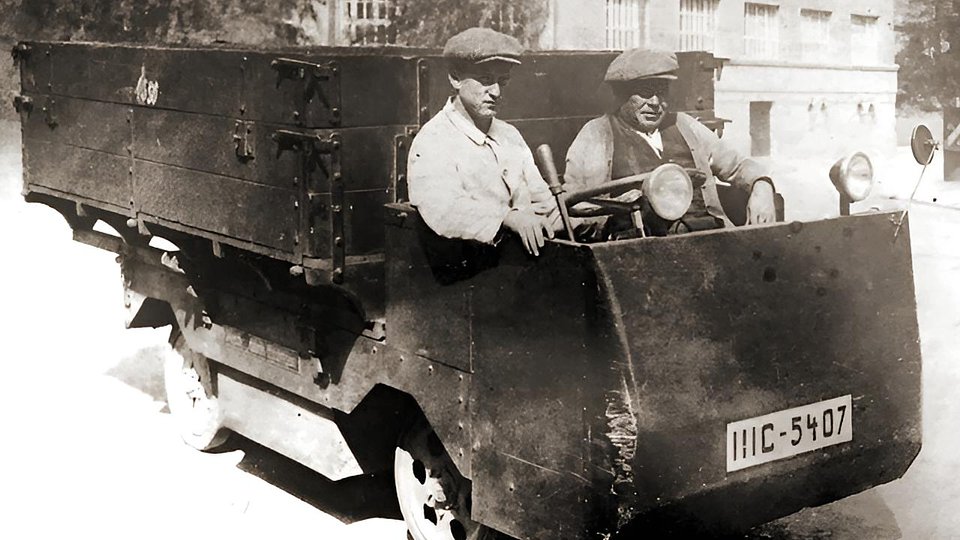 Das elektrische Lieferfahrzeug um 1940